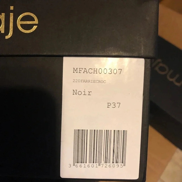 Maje Farrie Croc-Effect leather sandals Size 7 - Picture 13 of 15